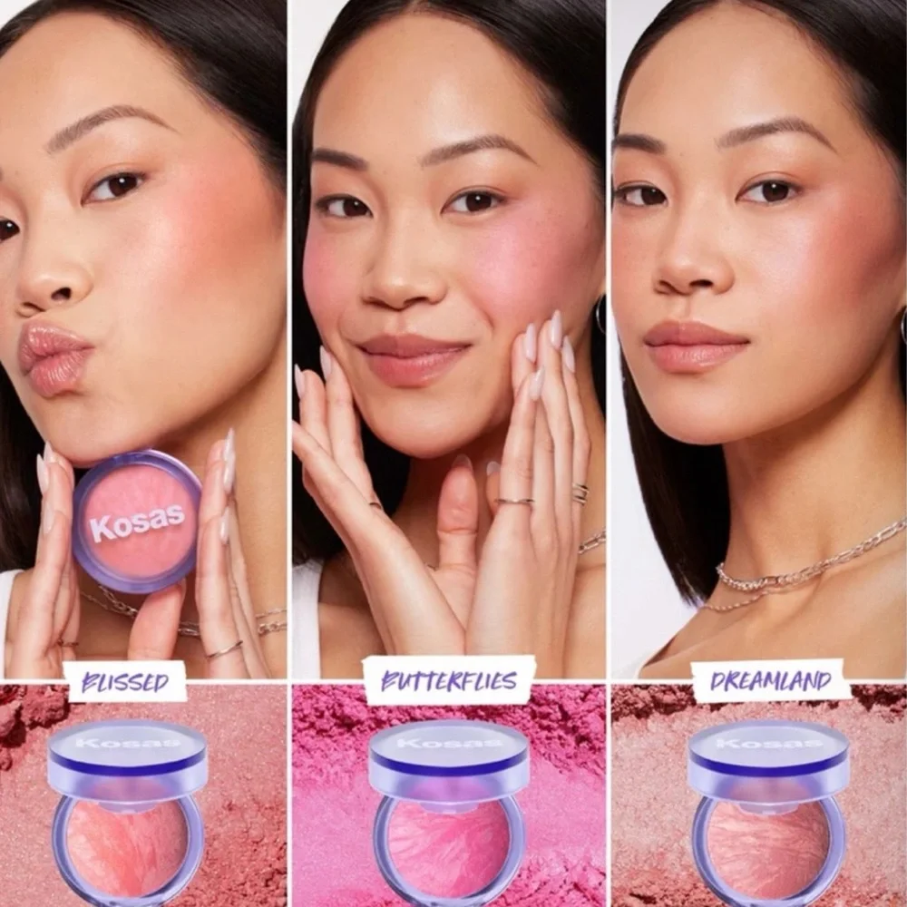 New KOSAS Blush is Life Shade Butterflies Cool Baby Pink Still factory sealed - Picture 5 of 14